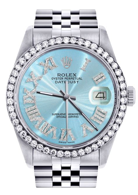 rolex bleu clair|blue rolex bezel.